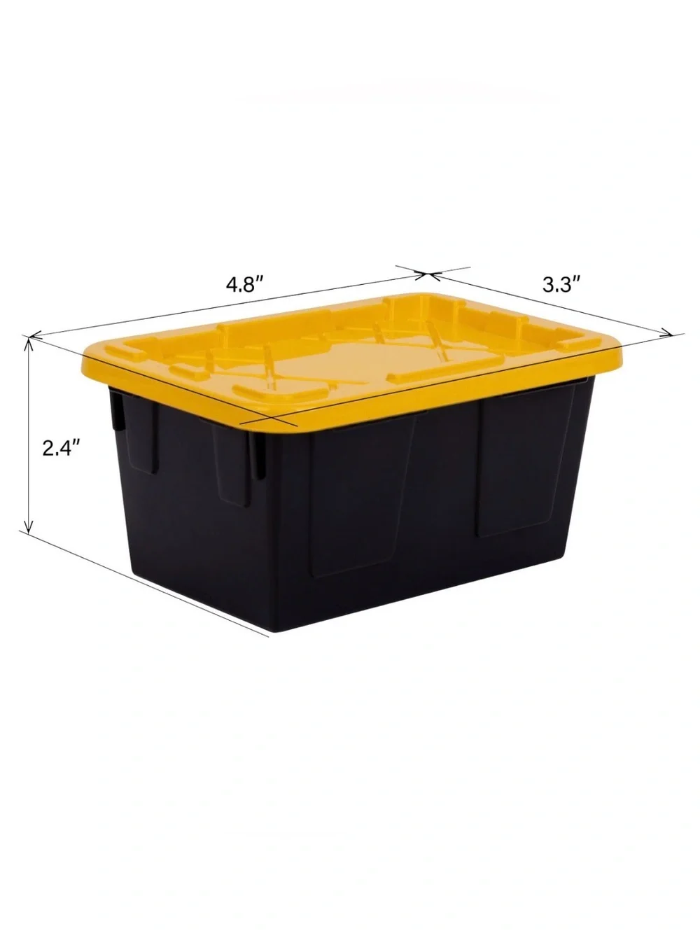 Gardner Bender Mini Bin 10-Pack - Black & Yellow Plastic Organizers